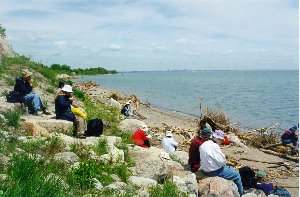 lunch on the rocks